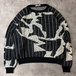 Vintage Playboy Abstract Knit Pullover Sweater